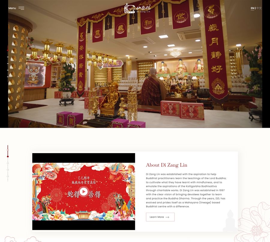 Custom corporate website designed and developed by Elves Lab Singapore