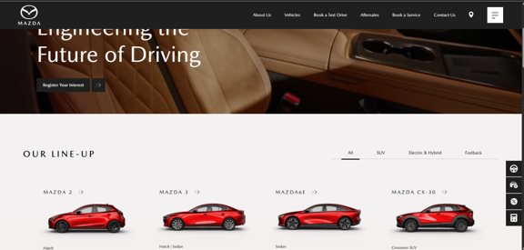 Mazda banner design