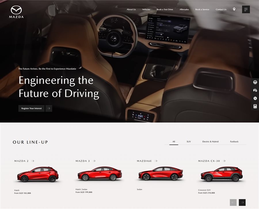 Mazda Homepage