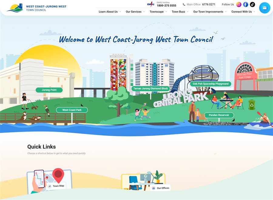 Jurong West Town Council Homepage
