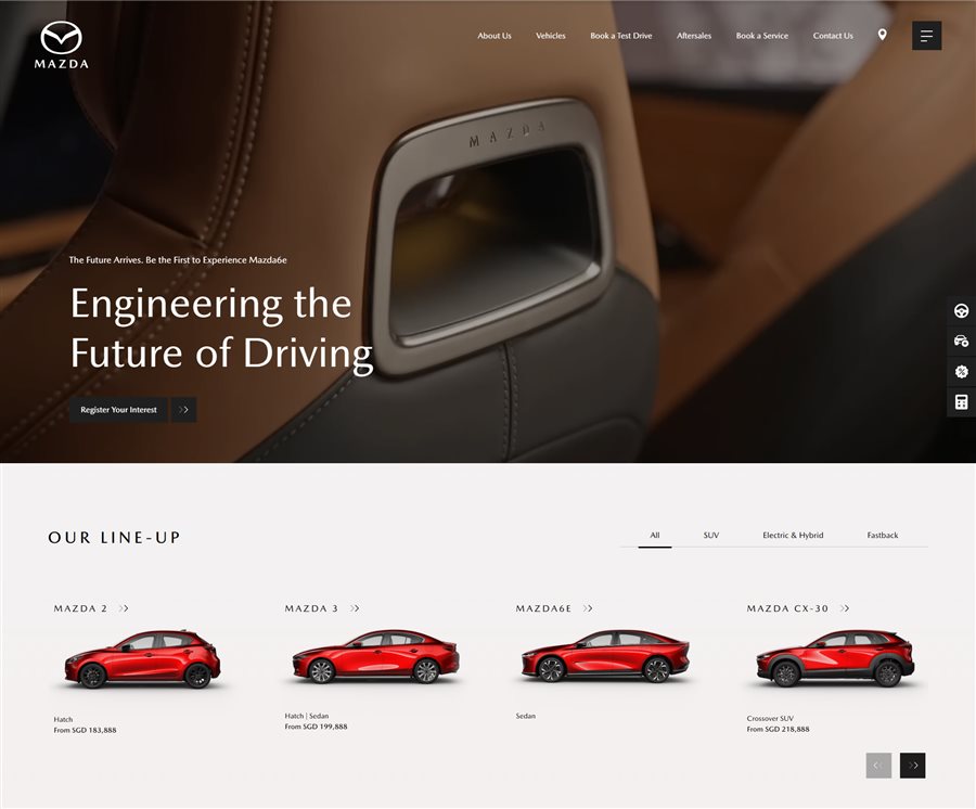 Mazda Homepage