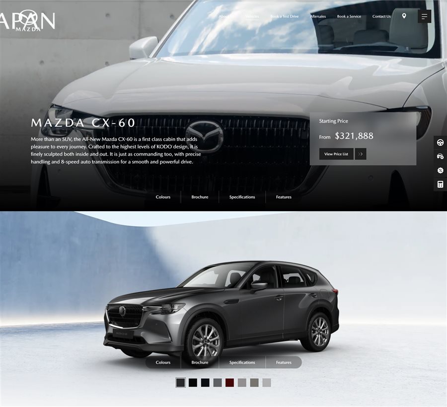 Mazda CX-80 Dedicated Landing Page