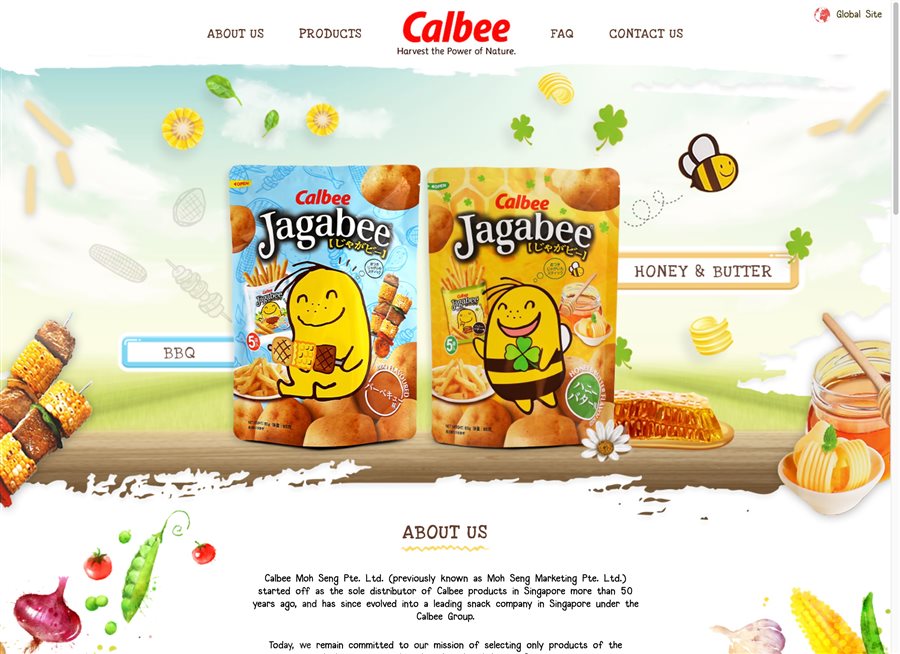 Calbee Moh Seng Pte. Ltd. | Website Design